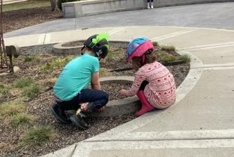 Image of children playing outside.